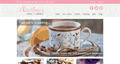 Desktop Screenshot of marlenesteaandcakes.com